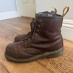 Brown Leather Steel Toe Boots Womens